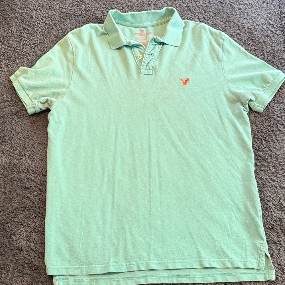 American Eagle Outfitters Mint Polo Shirt